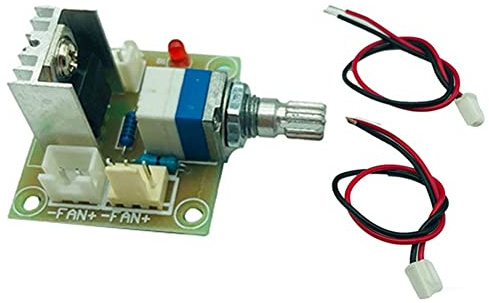 Ujjdwiurgh 5 Pieces LM317 Linear Converter Down Voltage Regulator Board Adjustable Voltage Fan Speed Controller Module LM317 Speed Controller Module
