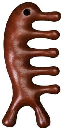 Kopfhautmassagegerät Gesundheitspflege Schönheit Körperpflege | 4-In-1 Natürliches Kopf Massage Tool Gesundheitszubehör für Rücken Nacken Körper Spa Zuhause Dusche Yoga Entspannung Gesicht
