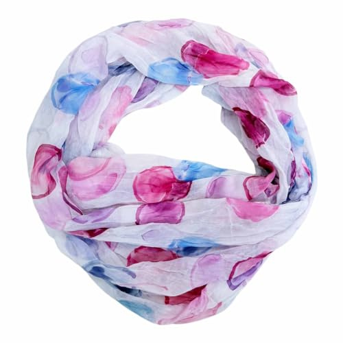 J26 Dots Punkte Seide Sommer Loop Farbverlauf Silk Uni Rundschal Schlauchschal Stola Schal leicht