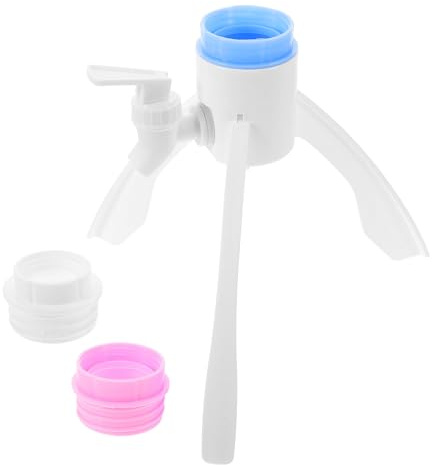 SECFOU Soporte Dispensador de Bebidas para Garrafa de Agua Grifo, Diseño Triangular en Abs, Instalación Fácil y Ahorro de Espacio para Escritorio