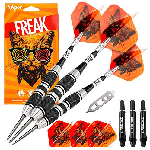 Viper The Freak Steel Tip Darts, Grooved Barrel, 22 Grams