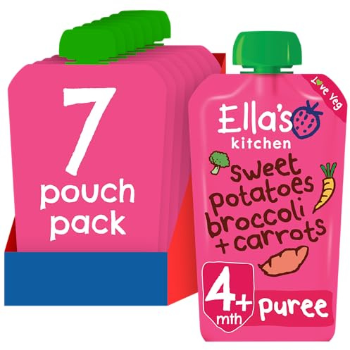 Ella's Kitchen Sweet Potatoes Broccoli and Carrot 120g (Pack of 7)