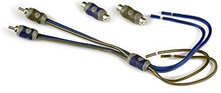 Kicker 46KISL K-Series Interconnect, Speaker Wire to RCA Adapter
