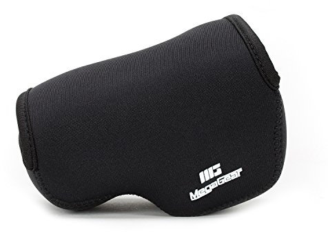 MegaGear Matériau Léger Neoprene Sac photo Housse Étui sacoche pour Samsung NX3000 avec objectif 20-50mm (Noir)