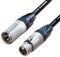 Designacable 10m XLR to XLR Custom Length Black Van Damme Microphone Lead Cable - Neutrik Silver