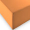 fleuresse 1119 XXL Jersey Stretch Spannbetttuch (96% Baumwolle, 4% Elasthan), mit Rumdumgummizug, Ökotex 100, für Matratzen bis 40 cm Höhe, 90 x 190-100 x 220 cm, orange