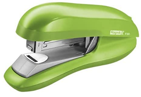 Rapid 5000356 F30 Flachheftgerät (Kunststoff, 30 Blatt) hellgrün