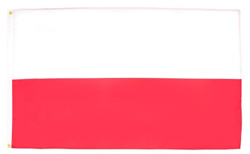 AZ FLAG - Bandera Polonia - 150x90 cm - Bandera Polaca 100% Poliéster ligero Con Ojales de Metal integrados - 80g