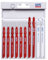 WILPU Lot de 10 lames de scie sauteuse en métal avec emmanchement en T