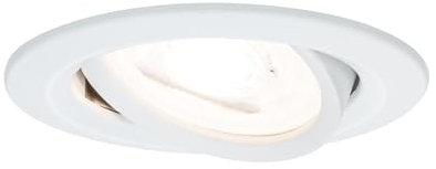 Paulmann Premium EBL Nova rund schwenkb max. 35W 230V GU10 51mm Weiß matt/Alu Zink