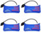 WANYIG 4 PiezasAir Wedge Pump Wedge Cuña del Aire Hinchable Barra de Palanca Universal Shim Inflable (Rectángulo Grande)