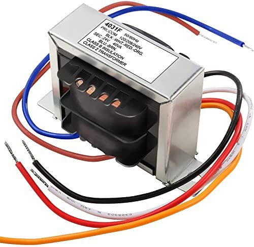 UHPPOTE Class 2 Control Transformer Foot Mount 40VA Primary Voltage 120, 208, 240V Secondary 24V