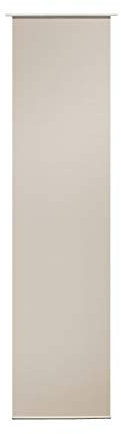 ondeco Flächenvorhang Sets 60 x 300 cm Verschiedene Modelle inkl. Click Beschwerung und Panelwagen Schiebevorhang Flächenvorhang Basic Beige