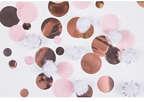 Amscan 9906364 Puff Ball Confetti Rose Gold