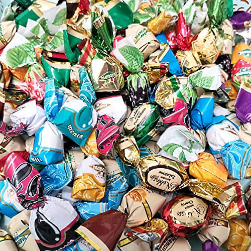 Caramelle MISTO LUSSO Assortite Mangini Kg 1 - Tutte le specialità ripiene in un grandissimo assortimento: Misto Creme, Misto Frutta, Caramelle Cioccolato e Creme, Caramelle al Liquore