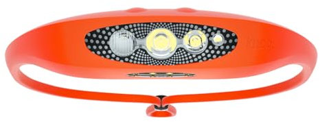 Knog 12402 Unisex – Erwachsene BILBY Stirnlampe, Fluro Orange, One Size