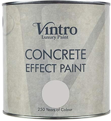 Vintro Paint | Concrete Effect Paint | Light Grey | 2.5L (Chalk)