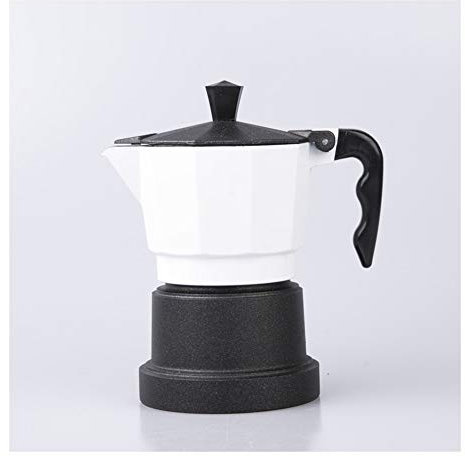 DYB Moke e caffettiere Moka Pot Home 165ml Caffettiera per Ufficio Make Coffee Appliance Italian Concentrato Caffettiera (Color : White)