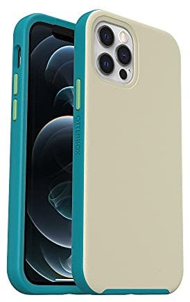 OtterBox Slim Serie Hülle für iPhone 12 / iPhone 12 Pro mit MagSafe, stoßfest, sturzsicher, ultraschlank, dünne schützende Hülle, getestet nach Militärstandard, Grau/Grün