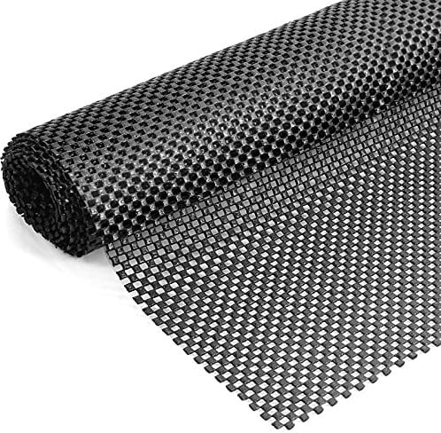 INMOZATA 120 x 180 cm Multipurpose Non Slip Mat, Thick 400gsm Rug Padding Underlay, Large Anti Slip Gripper Roll, Shelf Drawer Liner, for Carpet Car Roof Home Office, Black