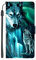 VLQI Coque Compatible avec Xiaomi Redmi Note 11 Étui Rabattable Motif Loups Bleu Housse Flip Cover Magnétique PU Cuir Support Porte-Cartes Pochette Antichoc Protection