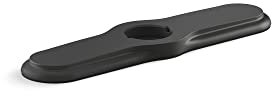 Kohler 99272-BL Artifacts Drei-Loch-Küchenarmatur-Rosette, mattschwarz