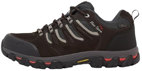 Peter Storm Men’s Eskdale II Waterproof Walking Shoes with Durable Suede Upper & High Traction Rubber Sole, Breathable, Cushioned & Supportive Footwear for Camping, Outdoors, Hiking & Trekking