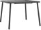 vidaXL Gartentisch, Garten Esstisch Latten-Design, Terrassentisch Stahlgestell, Gartenmöbel Tisch, Modern, Anthrazit 100x100x71cm Stahl