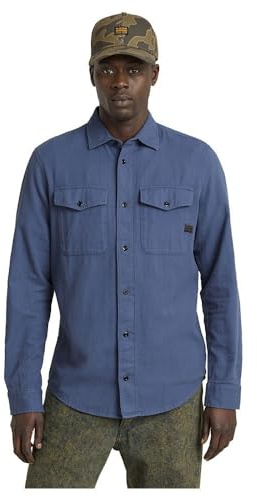 G-Star Men's Marine Slim Shirt, Blue (vintage indigo gd D24963-D454-G305), S