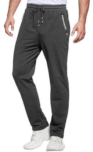 ZOXOZ Jogging Homme Pantalons de Survêtement Hommes Gris foncé XL