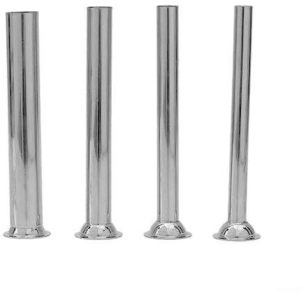 4Pcs Stuffer Filling Tubes, durable Stainless Steel Filling Tubes Funnels Nozzles Spare Parts, dishwasher safe for Manual Electric Meat Grinder, Base Diameter:38mm