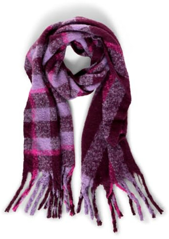 STREET ONE Damen A572248 Schal Kariert, plummy Wine, A