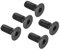 QUARKZMAN M8 x 20mm Hexagonal Zócalo Plano Cabeza Avellanado Tornillos x 20uds 10.9 Aleación Acero Hueca Cabeza Tornillos Pernos para Maquinaria y Muebles, [Negro]