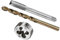 CoCud Metrisches Gewindebohrer Matrize Bohrer Bit Set M8 x 1.25 Matrize Gewinde 6.8mm Bohrer Durchmesser Linke Hand Maschinenschraube Werkzeug - (für Gewindeschneiden Reparatur)