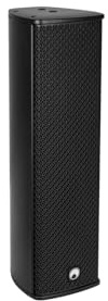 OMNITRONIC ODC-224T Outdoor-Säulenlautsprecher schwarz | Wetterfeste Tonsäule im Alu-Profilgehäuse (2 x 4), mit Halterung, 65 W RMS