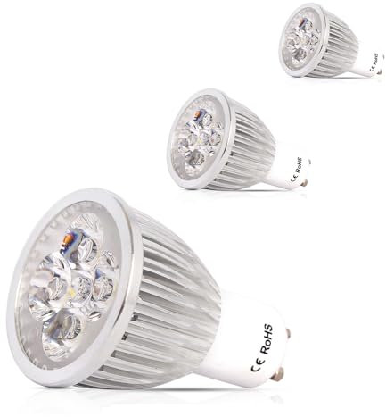 3er Set GU10 LED Spot Leuchtmittel 6W warmweiß 3000K GU10 Fassung 230V 220V 520LM Spot Lampe Strahler Birne- Ersatz für Halogen breiter 120°Abstrahlwinkel NICHT Dimmbar Leuchtmittel (3 Stück)