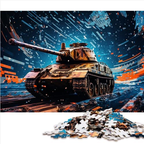 Galaxy Tanks-Spiel, Geschenk-Puzzle, 1000-teiliges Papppuzzle für Kinder ab 12 Jahren, Familienspiele, Weihnachts- und Geburtstagsgeschenke, 1000 Teile (26 x 38 cm)