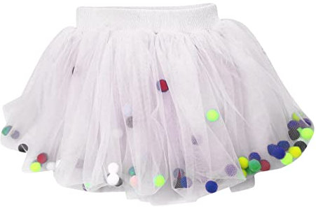 Nähen Schnittmuster Mädchen Kleinkind Mädchen Kleid Sommer Mode Kleid Prinzessin Kleid Freizeitkleid Tutu Mesh Rock Outwear Schwarzer 152 (White, 3-4 Years)
