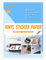 Sticker Papier zum Bedrucken für Tintenstrahldrucker A4 Matt Weiß, 20 Blätter SKYIOL VINYL Aufkleber Papier Wasserfest Inkjet Papier Etiketten Selbstklebend