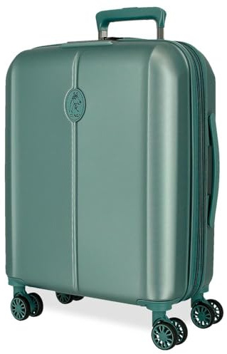 El Potro Vera Kabinenkoffer, Grün, 40 x 55 x 20 cm, ABS, Verschluss TSA 37L, 3,1 kg, 4 Doppelräder, Handgepäck, grün, Kabinenkoffer