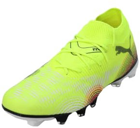 PUMA Unisex Future 8 Match FG/AG Soccer Shoe, Yellow Alert Black-Sun Struck, 6.5 UK