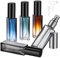 Segbeauty Atomizador Perfume Recargable, 5 Piezas 10ml Bote de Perfume, Dispensador Perfume Viaje, Dosificador Perfume de Vidrio, Vaporizador Perfume para Regalos