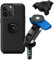 Quad Lock Motorcycle Fork Stem Phone Mount Kit with Vibration Dampener and iPhone 14 Pro Max MAG Case