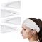 4 Stück Stirnband,schweißband stirn,Stirnband Herren,Stirnband Damen,Stirnband Sport,Stirnband Sommer,Sport Haarband,für Yoga Fitness Laufen Sport(Weiß)