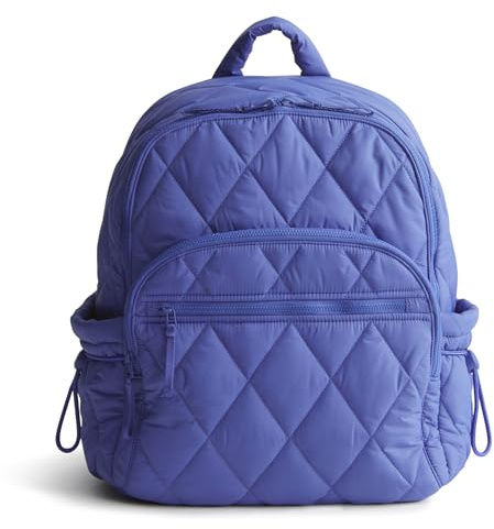 Vera Bradley Damen Federleichter Bancroft-Rucksack Büchertasche, Tiefes Ultramarin, Einheitsgröße