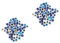Operitacx 2sets Turkish Eye Jewelry Handmade DIY Jewelry Enamel Evil Eye Charm Decorate Eye Beads Eye Beads Blue Evil Eye DIY Evil Eye Nail Charms Eye Glass Beads Evil Eye Sticker 60pcs*2