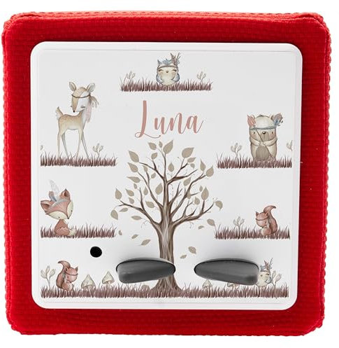 KIDSMOOD - Personalisierte Schutzfolie für Toniebox mit Namen, Selbstklebend & Kratzfest, Passgenauer Sticker für Musikbox, Aufkleber für Jungen & Mädchen