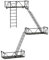 Qerwsdty Feuerleiter-Wandregale, Wandhalterungen, Regale, Wanddisplay, Kunstaufbewahrung, Treppenregale