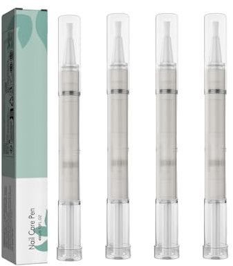 Nail Care Pen Growth Serum, Treatment Care Pen, Cuticle Oil For Nails, Nail Growth Nourishment Cuticles, Foot Care Nail Repair Pen, Containing Aloe Vera & Tea Tree Oil-4pcs