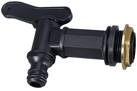 Mini robinet de rechange pour distributeur de boissons, robinet de réservoir d'eau en plastique noir, pièces de rechange pour seau de rangement de cuisine et jardin (noir)